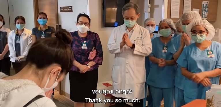ซาบซึ้งใจ "แมทธิว-ลิเดีย" ทำคลิปขอบคุณทีมหมอและพยาบาล เผยวินาทีได้เจอหน้าลูก